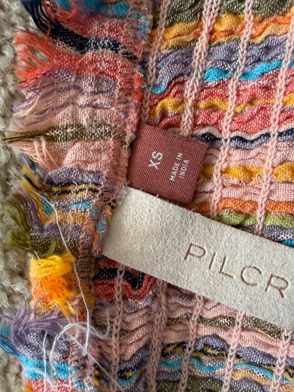 Multi-Color Crop Top - Picture 6 of 7